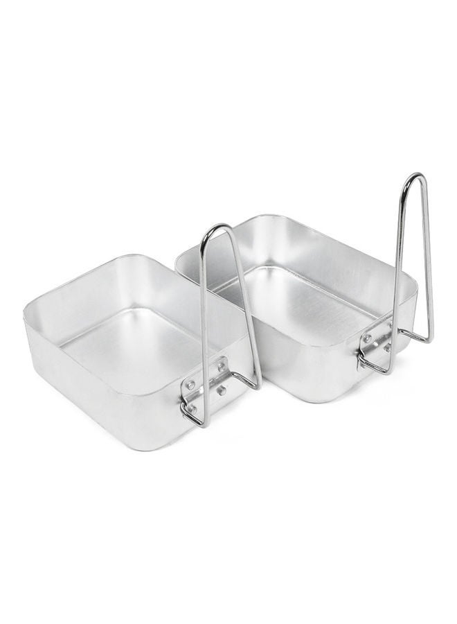 طقم أدوات طهي للتخييم من الألومنيوم مكون من قطعتين 19x6.80x14سم - Image 4