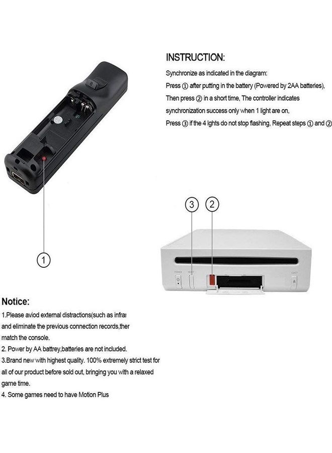 Wireless Remote Gamepad Controller For Wii Nunchuck  - Image 2