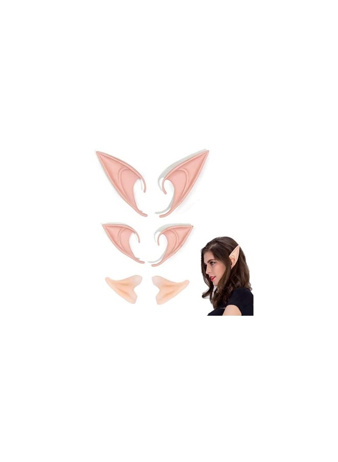 Kyerivs 3-Pair Cosplay Accessories Elven Vampire Ears  - Image 1