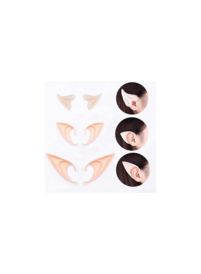 Kyerivs 3-Pair Cosplay Accessories Elven Vampire Ears  - Image 2