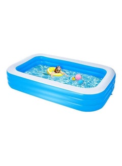 3-Ring Inflatable Rectangular Swimming Pool 262 x 175 x 60cm