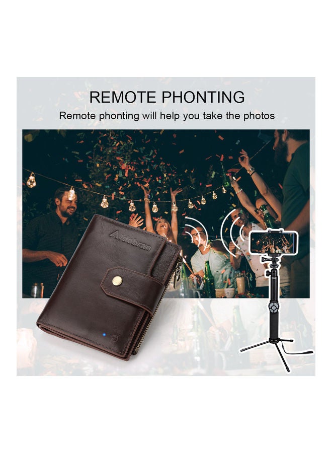 Aldebran - Mens Anti Theft Smart Leather Wallet Coffee Brown - Image 1
