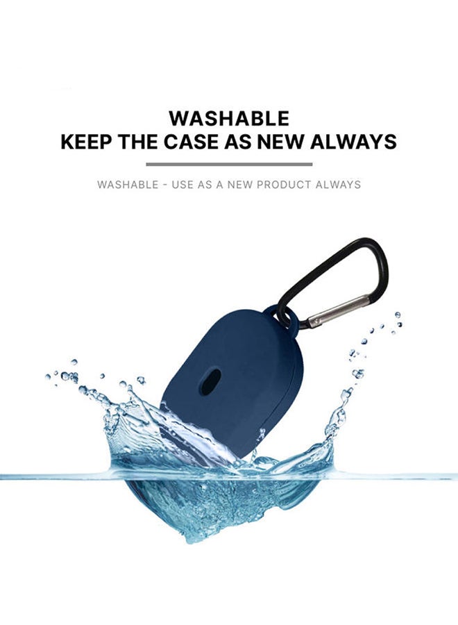 INEIX - Soft Silicone Case Cover For Xiaomi Mi AirDots Dark Blue - Image 1