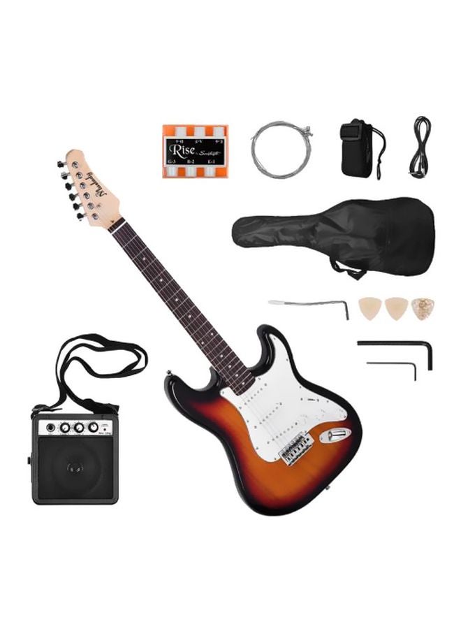 Muslady 21-Frets 6 -String Solid Wood Electric Guitar With Speaker/Pitch Pipe/Guitar Bag/Strap/Picks  - Image 1