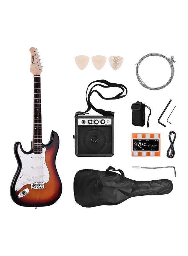 Muslady 21-Frets 6 -String Solid Wood Electric Guitar With Speaker/Pitch Pipe/Guitar Bag/Strap/Picks  - Image 2