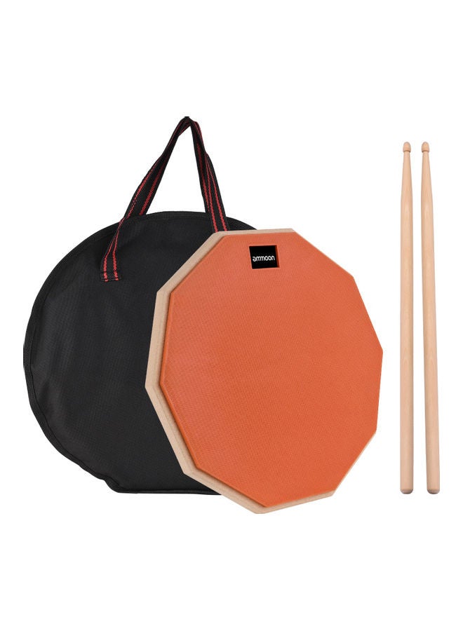 ammoon Mute Drum Pad With Pairs Of Sticks And Bag - Image 1
