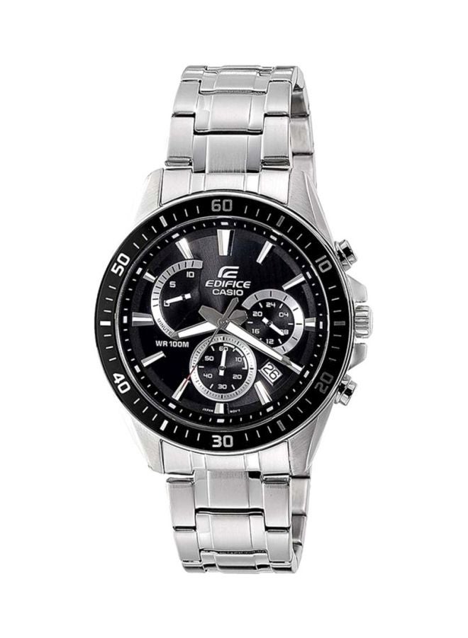 كاسيو ساعة يد إديفيس كرونوغراف طراز EFR-552D-1AVUDF - قياس 53 مم - لون فضي للرجال - Image 1