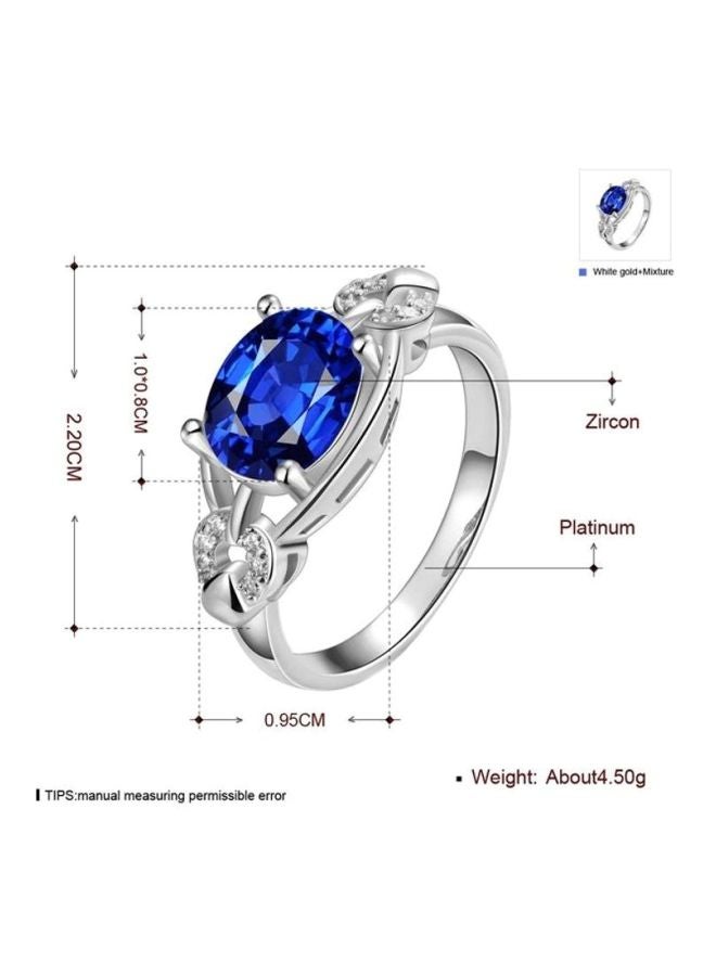 Beauenty Platinum Plated Zircon Ring - Image 2