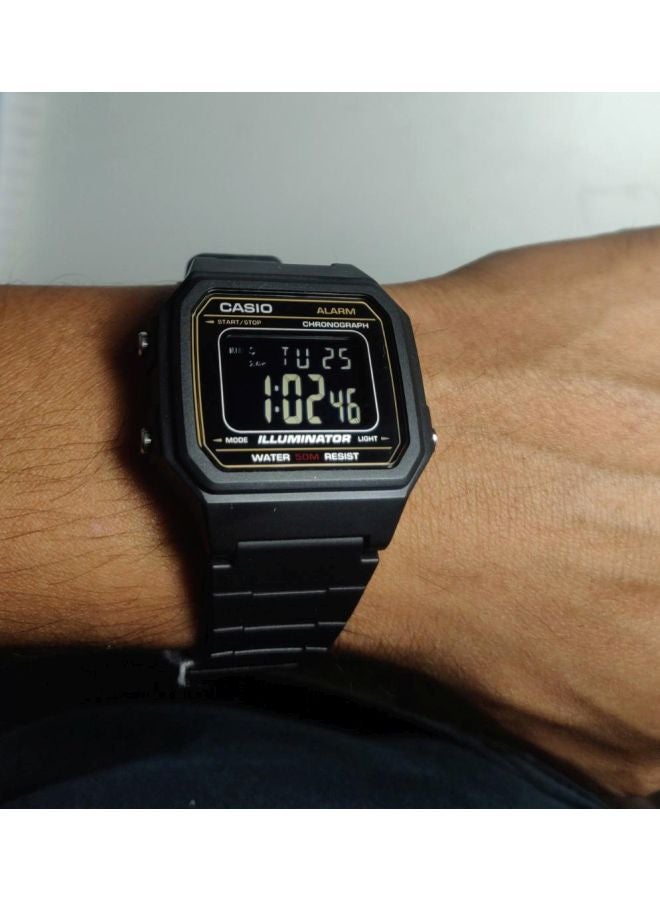 CASIO Men's Resin Digital Quartz Watch W-217H-9AVDF - 41 mm - Black - Image 4