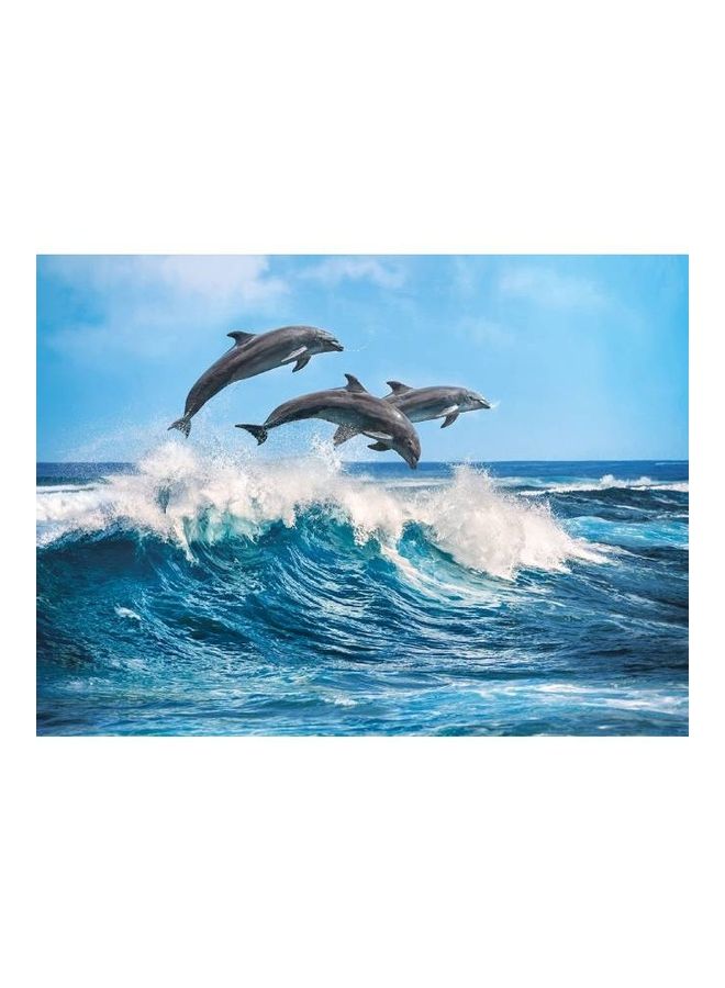 كلمينتوني أحجية تركيب الصورة المقطعة بصورة دلافين من مجموعة هاي كواليتي من 500 قطعة - Image 2