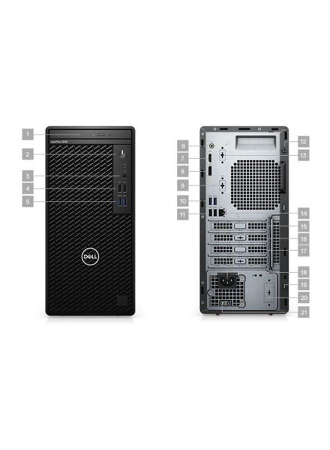 DELL - OPTIPLEX 3080 T INTEL CORE I5-10500 4GB DDR4 1TB HDD Intel UHD GRAPHICS 630 ,DOS(Without windows)/International Version Black - Image 1