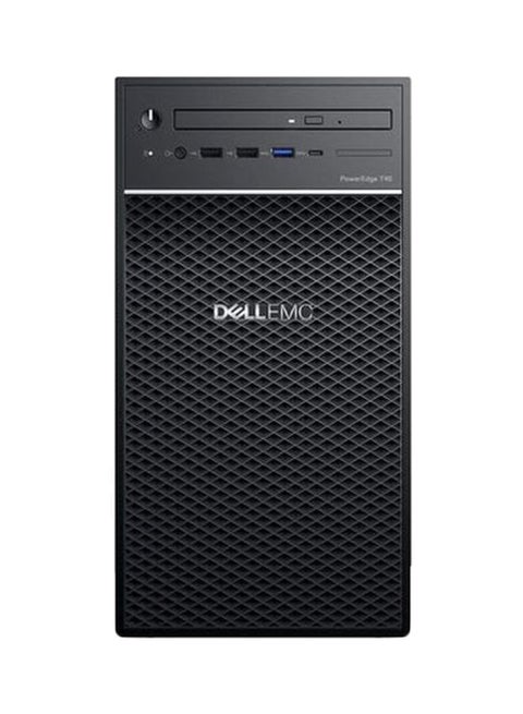 PowerEdge T40 Server Intel Xeon E-2224G 3.5GHz, 8M cache, 4C/4T, Turbo (71W), 8GB 2666MT/s DDR4 ECC UDIMM, 1TB 7.2K RPM SATA 6Gbps Entry 3.5in Cabled Hard Drive, Dos (Without Windows) Black