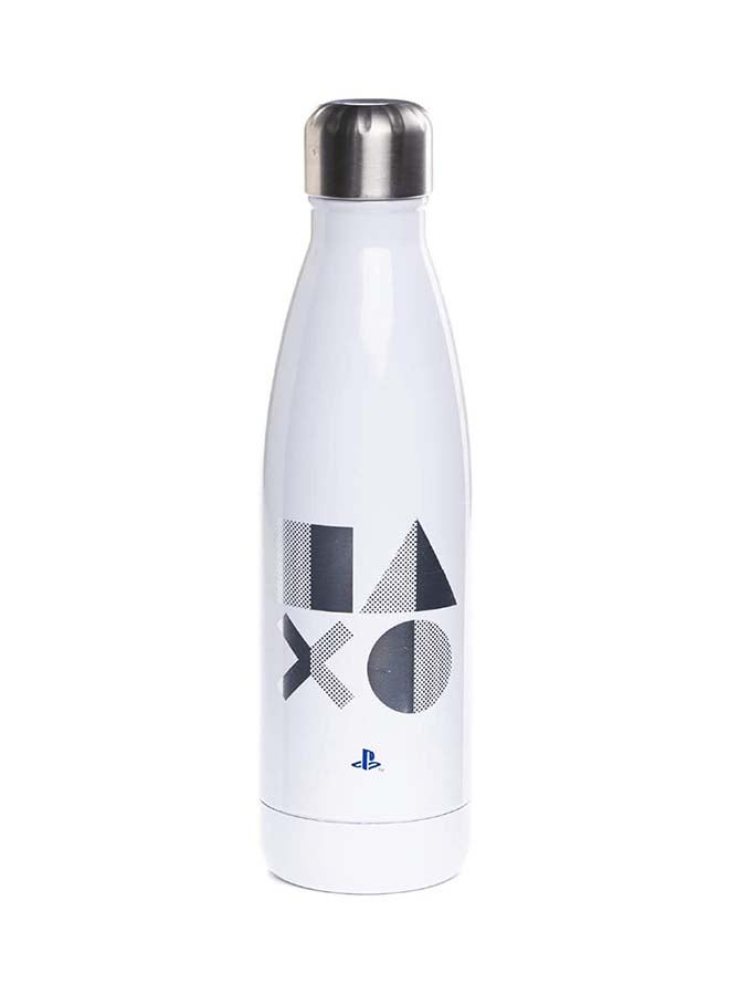 Paladone - PlayStation Water Bottle White/Silver/Grey 24.75x7cm - Image 1