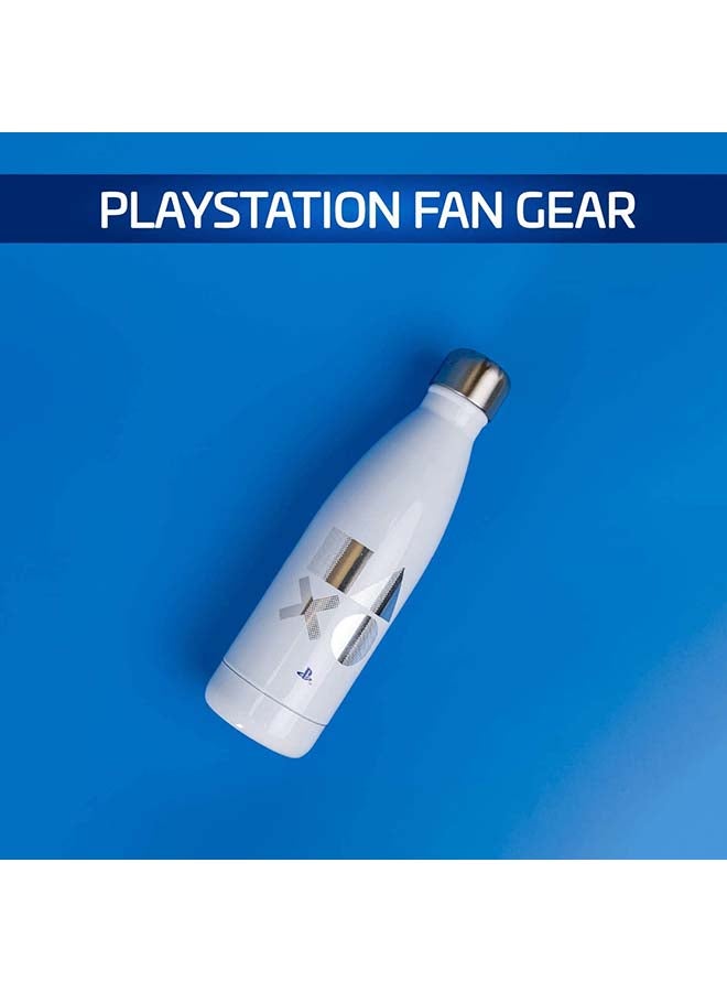 Paladone - PlayStation Water Bottle White/Silver/Grey 24.75x7cm - Image 1