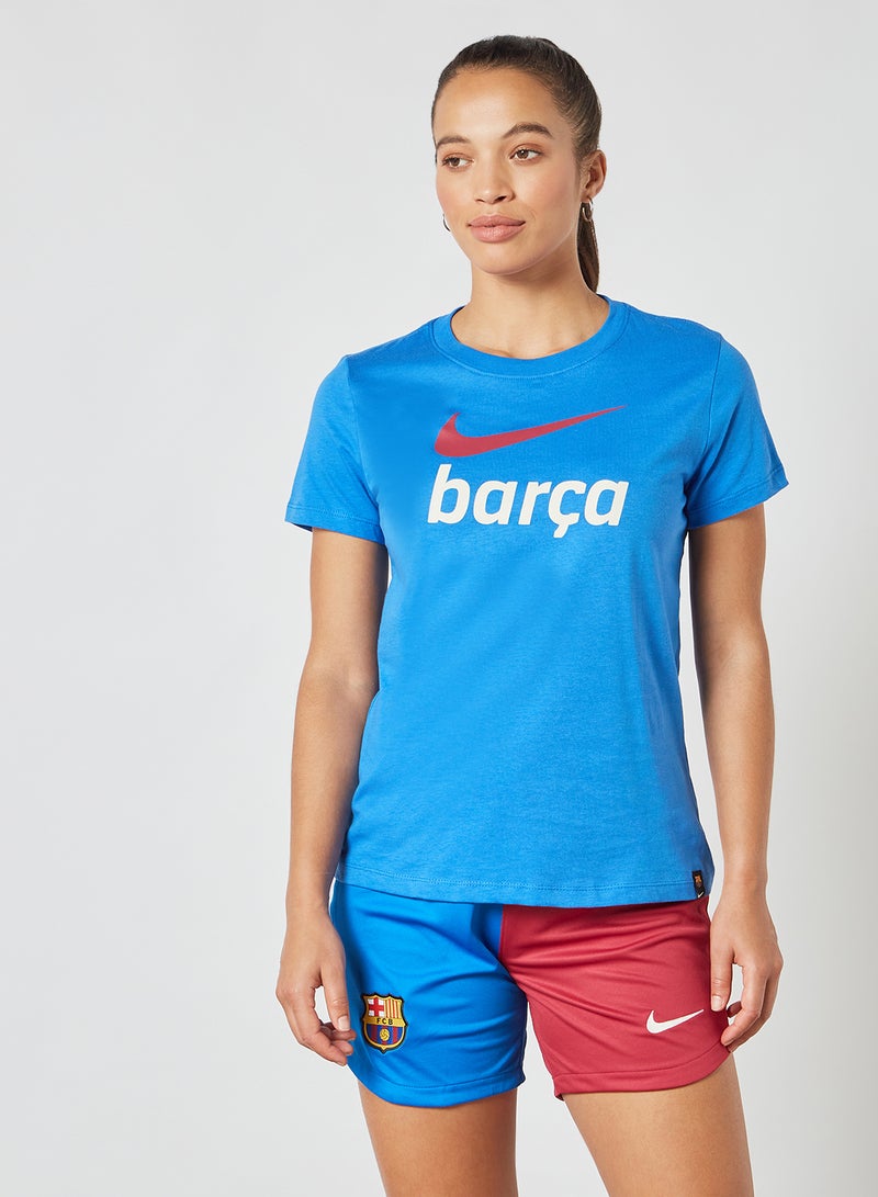 Nike - F.C Barcelona Swoosh Club T-Shirt Blue - Image 1