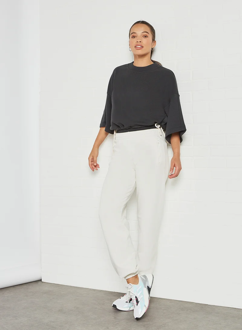 Adidas Studio Lounge Fleece Top Black