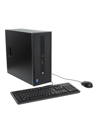 كمبيوتر شخصي بصندوق عمودي طراز ProDesk -600 G1-J0E98EA-TWR بمعالج كور آي 5/ذاكرة وصول عشوائي 4 جيجابايت/محرك أقراص ثابت 500 جيجا بايت/بطاقة رسومات مدمجة ولوحة مفاتيح وماوس أسود - v1623135671/N12706240A_1