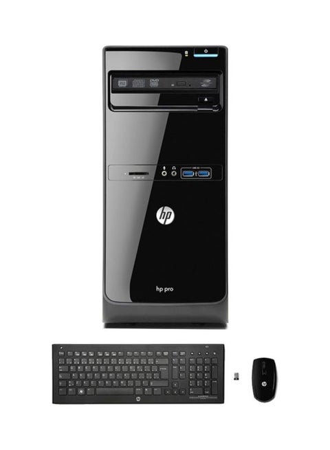 كمبيوتر شخصي بصندوق عمودي طراز PRO 3500 - D5S15EA MT بشاشة مقاس 18.5 بوصة/معالج كور i5/ذاكرة وصول عشوائي سعتها 2 جيجا بايت/محرك أقراص ثابت سعته 500 جيجا بايت/ بطاقة رسومات مدمجة ولوحة مفاتيح وماوس أسود