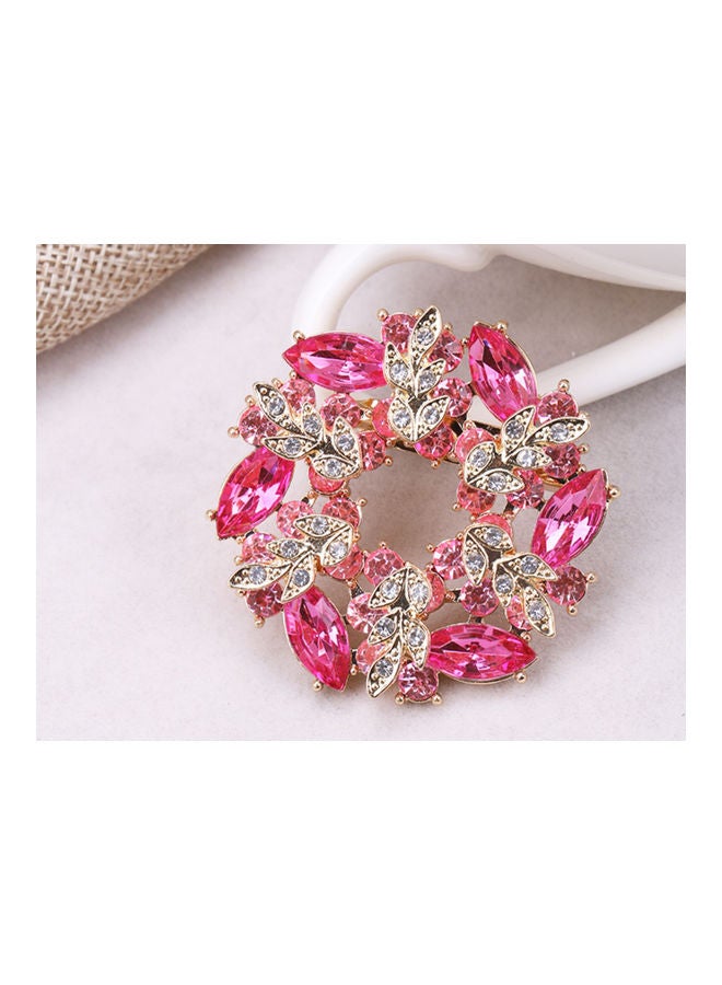 J.J Hand made High-End Flower Rhinestone Brooch - Image 2