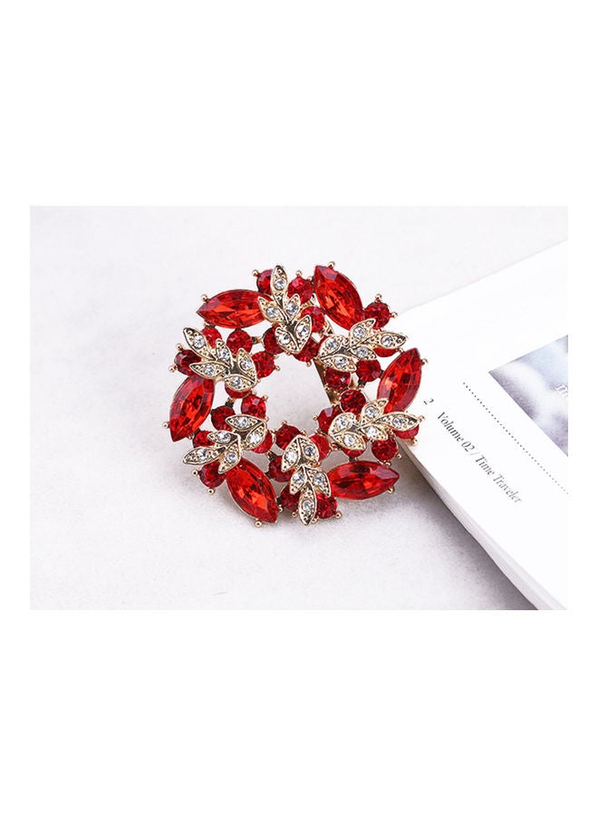 J.J Hand made - High-End Flower Rhinestone Brooch - Image 1