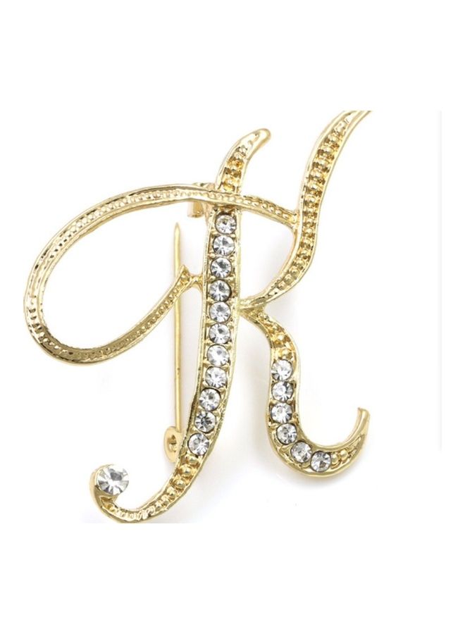 J.J Hand made K Letter Jacket Brooch - Image 1