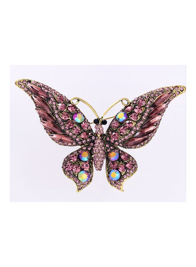 جاي.جاي هاند ميد بروش رائع على شكل فراشة مرصع بحجر الراين - Image 1