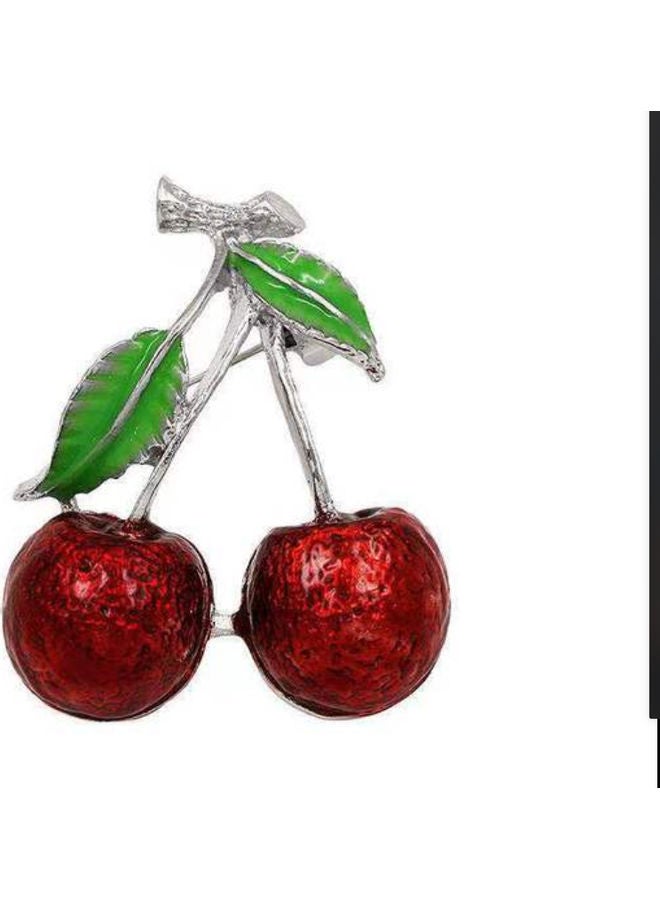J.J Hand made Fashionable Cherry Style Fashionable Brooch - Image 1