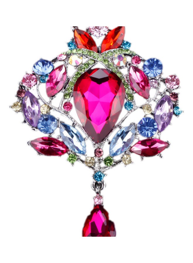 J.J Hand made High-Grade Crystal Rhinestone Brooch - Image 1