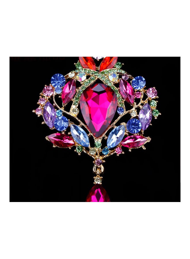 J.J Hand made High-Grade Crystal Rhinestone Brooch - Image 2