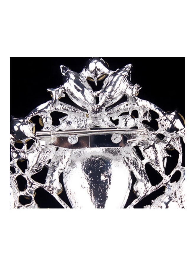 J.J Hand made High-Grade Crystal Rhinestone Brooch - Image 3