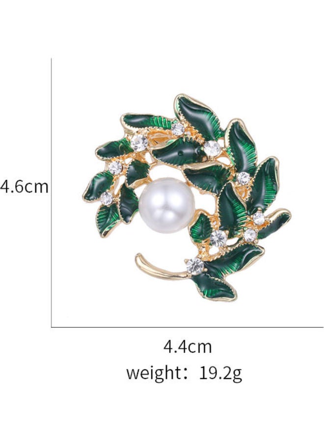 J.J Hand made Rhinestone Flower Exquisite Brooch - Image 2