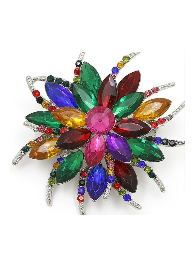 J.J Hand made Fashionable Flower Brooch With Rhinestone - Image 1