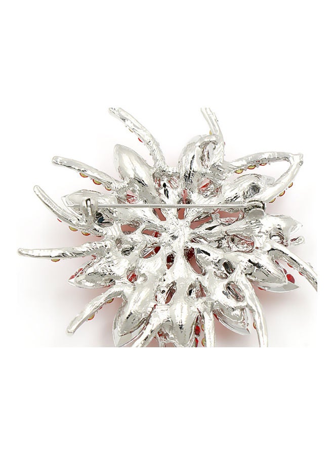 J.J Hand made Fashionable Flower Brooch With Rhinestone - Image 2