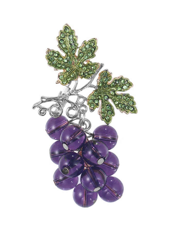 J.J Hand made Cute Grape Shaped Brooch - Image 1
