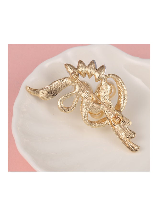 جاي.جاي هاند ميد بروش عالي الجودة بتصميم كوري على شكل عقدة فيونكة - Image 3