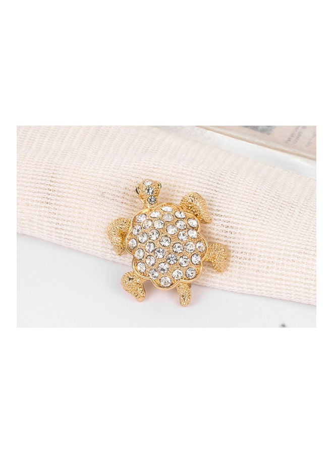 J.J Hand made Retro Little Tortoise Shaped Brooch - Image 2