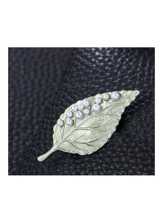 J.J Hand made Korean Style Plant Leaf Brooch - Image 2