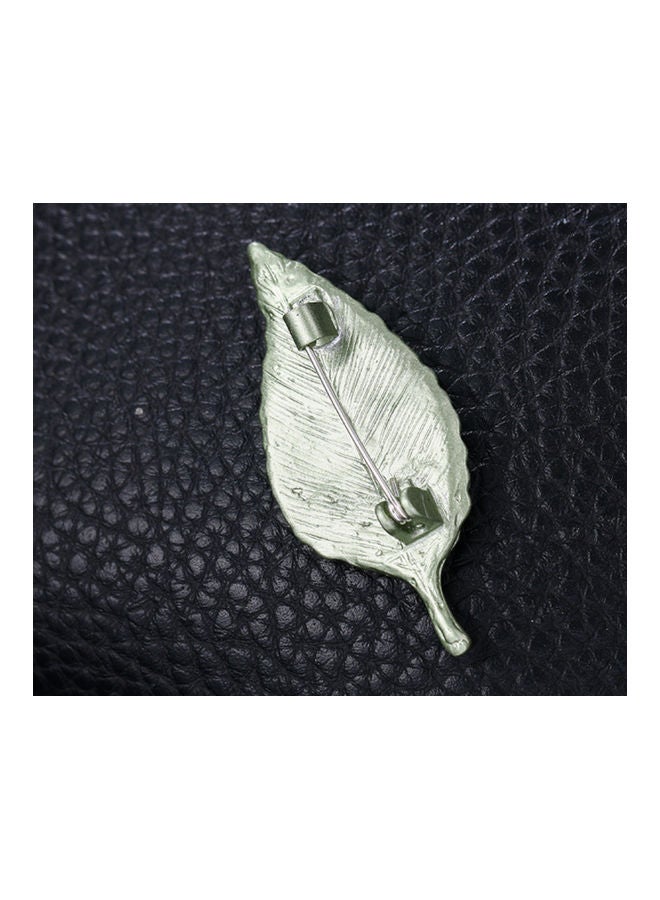 J.J Hand made Korean Style Plant Leaf Brooch - Image 3