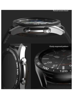 Ringke Stainless Steel Bezel Ring Adhesive Cover Scratch Protection For Galaxy Watch 3 Black  - Image 3