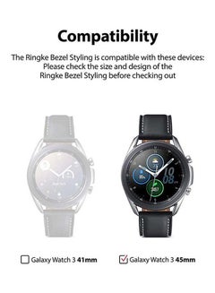 Ringke Stainless Steel Bezel Ring Adhesive Cover Scratch Protection For Galaxy Watch 3 Black  - Image 4