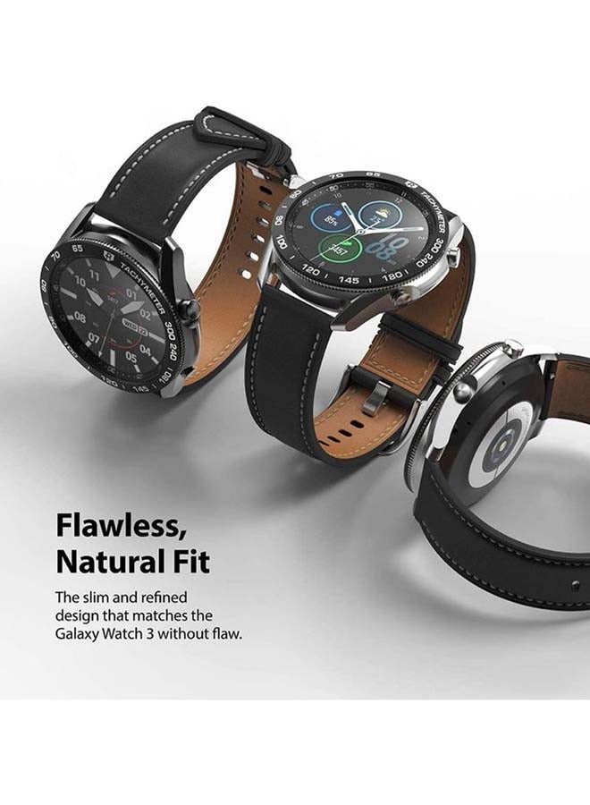 Ringke Stainless Steel Bezel Ring Adhesive Cover Scratch Protection For Galaxy Watch 3 Black - Image 5