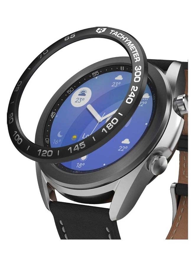 Ringke Stainless Steel Bezel Ring Adhesive Cover Scratch Protection For Galaxy Watch 3 Black  - Image 1