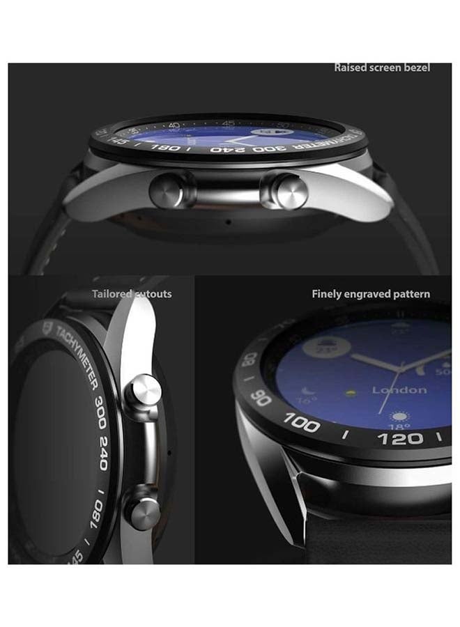 Ringke Stainless Steel Bezel Ring Adhesive Cover Scratch Protection For Galaxy Watch 3 Black  - Image 5