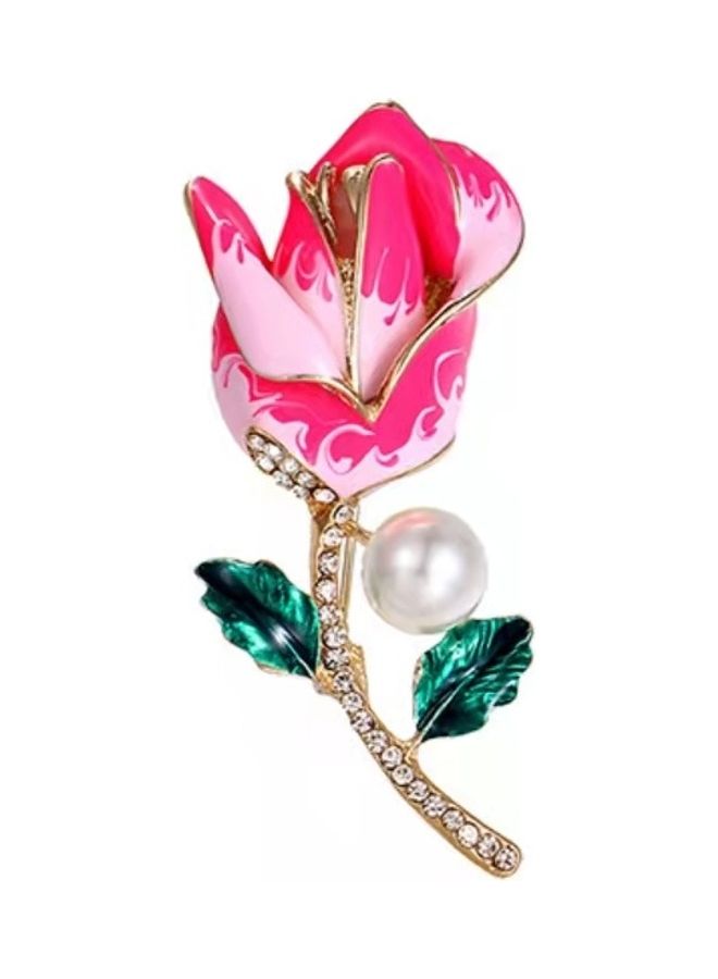 J.J Hand made Fashionable Vintage Style Brooch With Rhinestone - Image 1