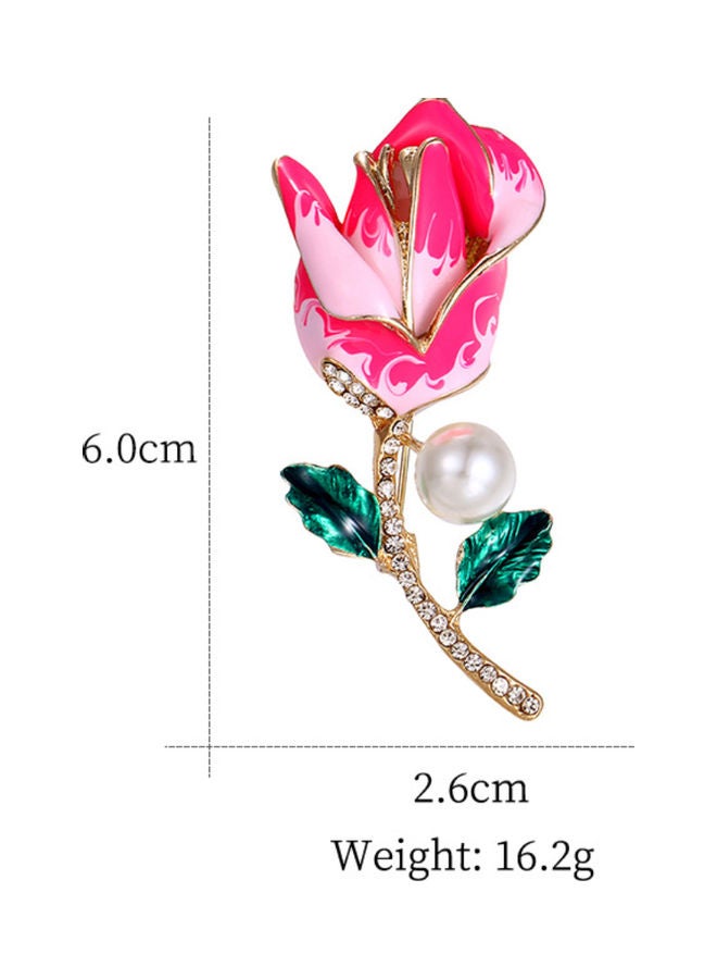 J.J Hand made Fashionable Vintage Style Brooch With Rhinestone - Image 2