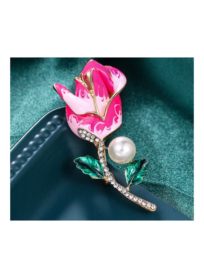 J.J Hand made Fashionable Vintage Style Brooch With Rhinestone - Image 3