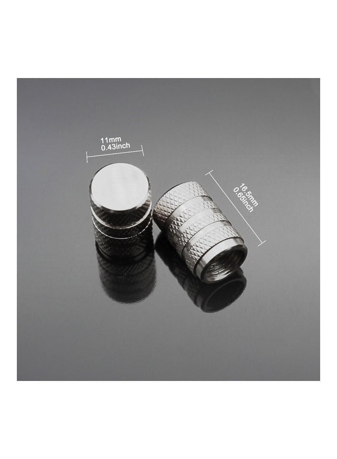 Generic 4-Piece Aluminum Air Pressure Valve Cap  - Image 2