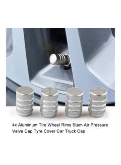 Generic 4-Piece Aluminum Air Pressure Valve Cap  - Image 3