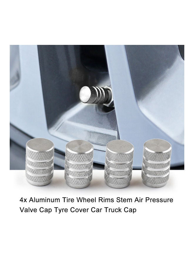 Generic 4-Piece Aluminum Air Pressure Valve Cap  - Image 3