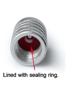Generic 4-Piece Aluminum Air Pressure Valve Cap  - Image 4